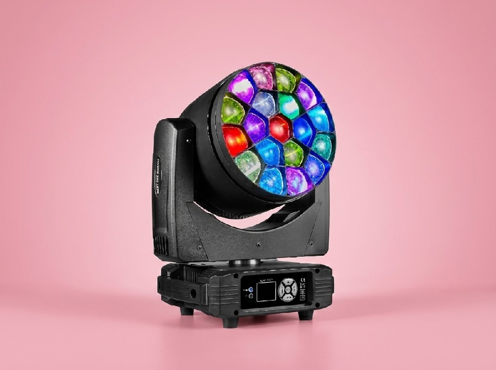 19-LED (30W) Bee-Eye Moving Head Wash Light